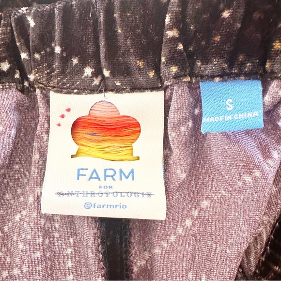 Anthropologie FARM Rio Printed Velvet Pants - Picture 9 of 9